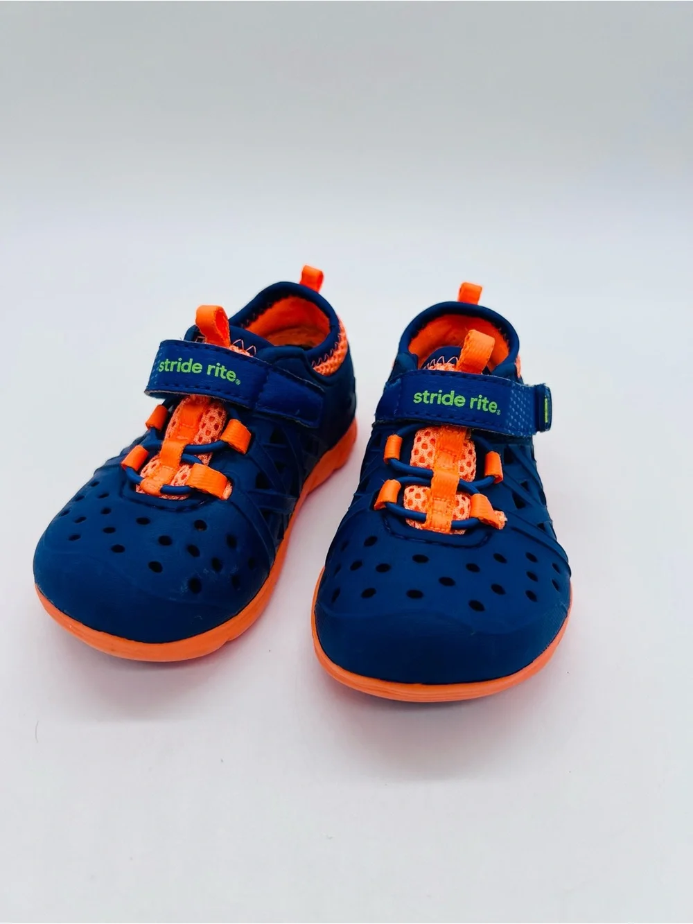 Stride Rite Kids' Navy & Orange Made 2 Play Phibian Water Shoes